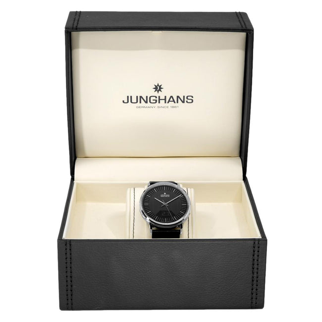 56/4220.00-Junghans 56/4220.00 Milano Mega Solar Black Dial Watch