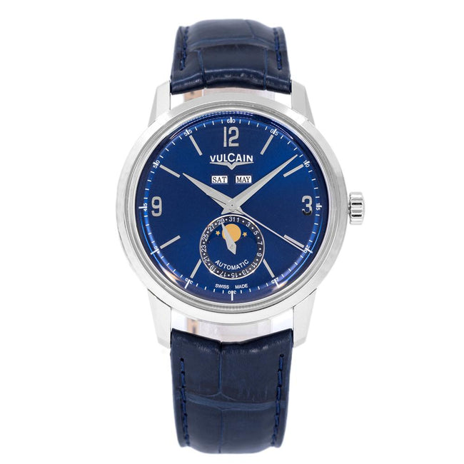 580158A35.BAL110-Vulcain Men's 580158A35.BAL110 Moonphase Blue Watch