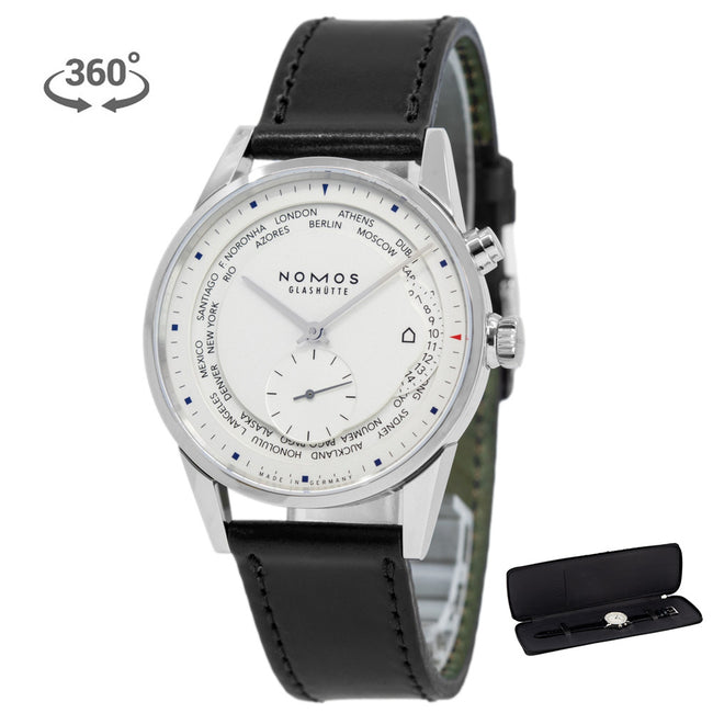 805-Nomos Glashutte 805 Zurich White Dial Auto