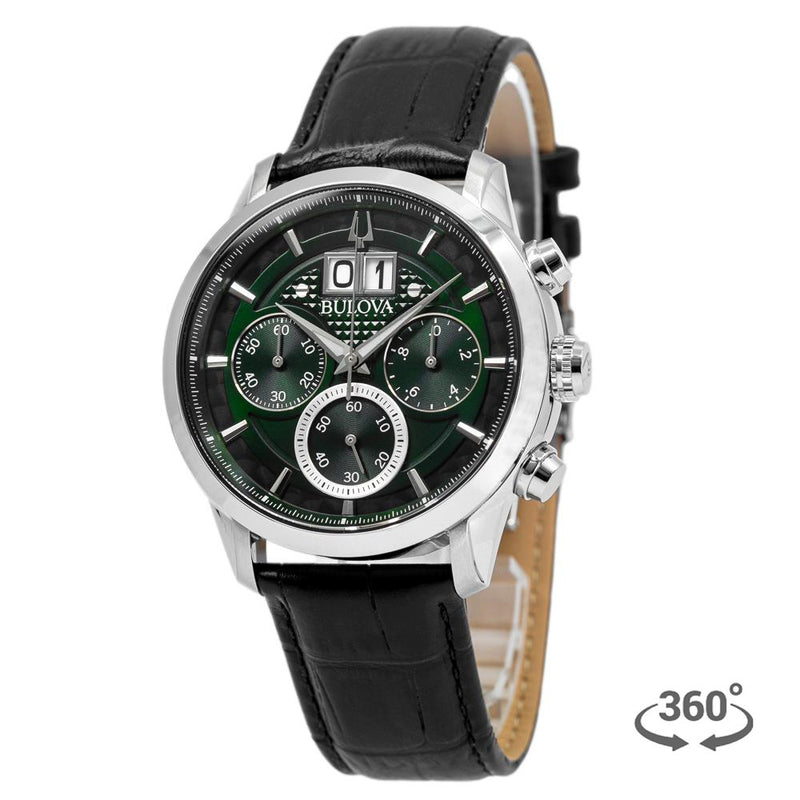 Bulova Men's 96B310 Classic Green Dial Watch