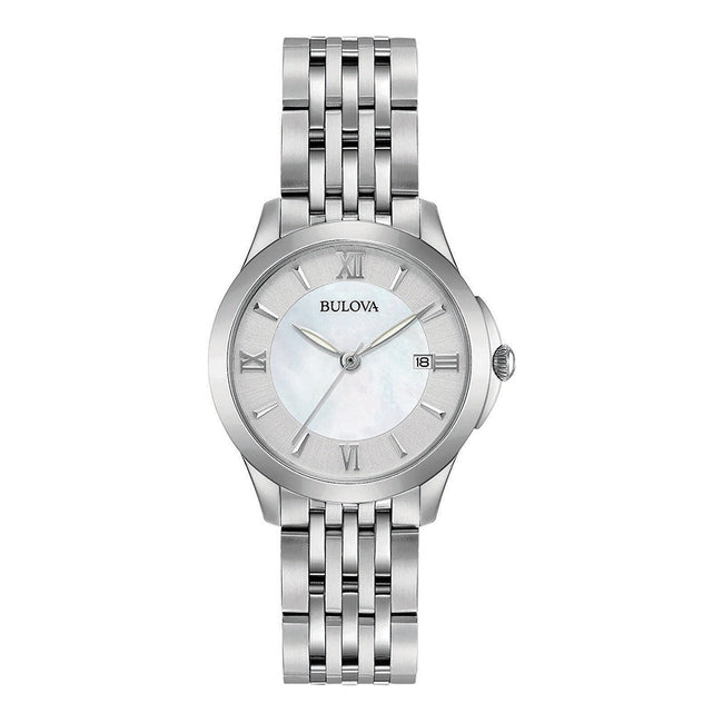 96M151-Bulova Ladies 96M151 Classic Silver Dial Watch