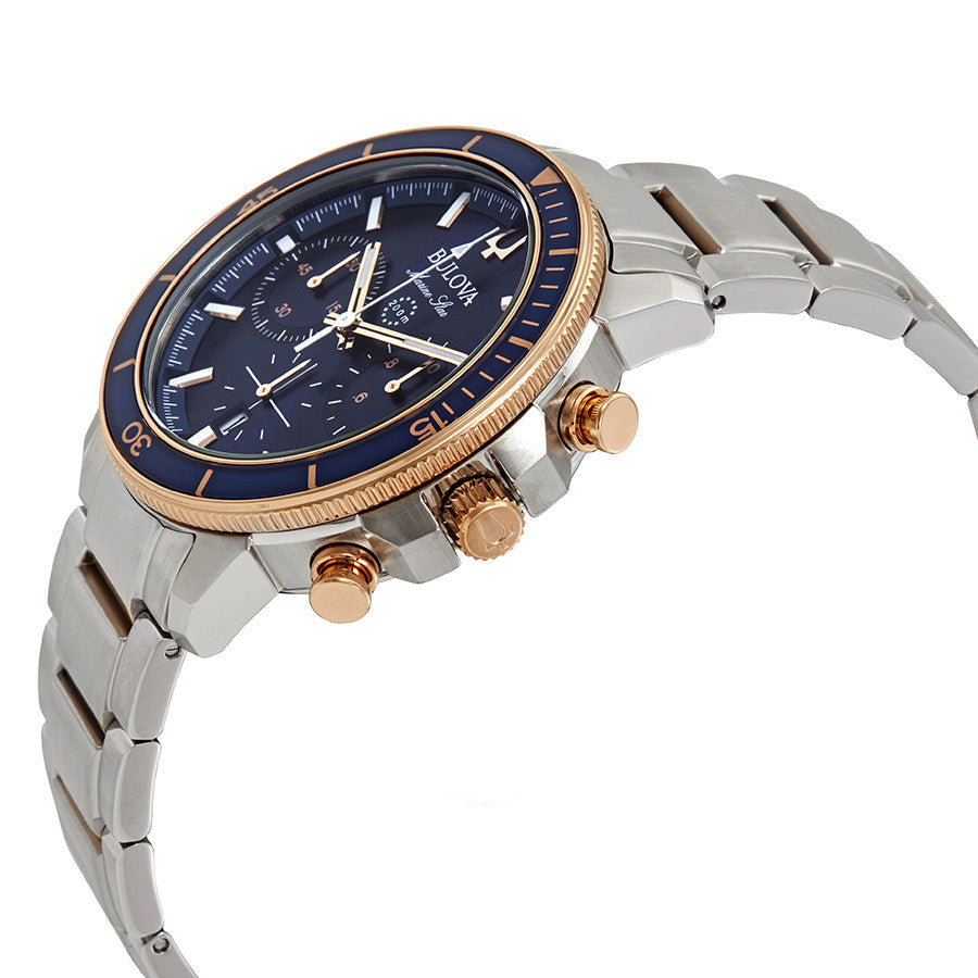 98B301-Bulova Men's 98B301 Marine Star Blue Dial Chronograph Watch