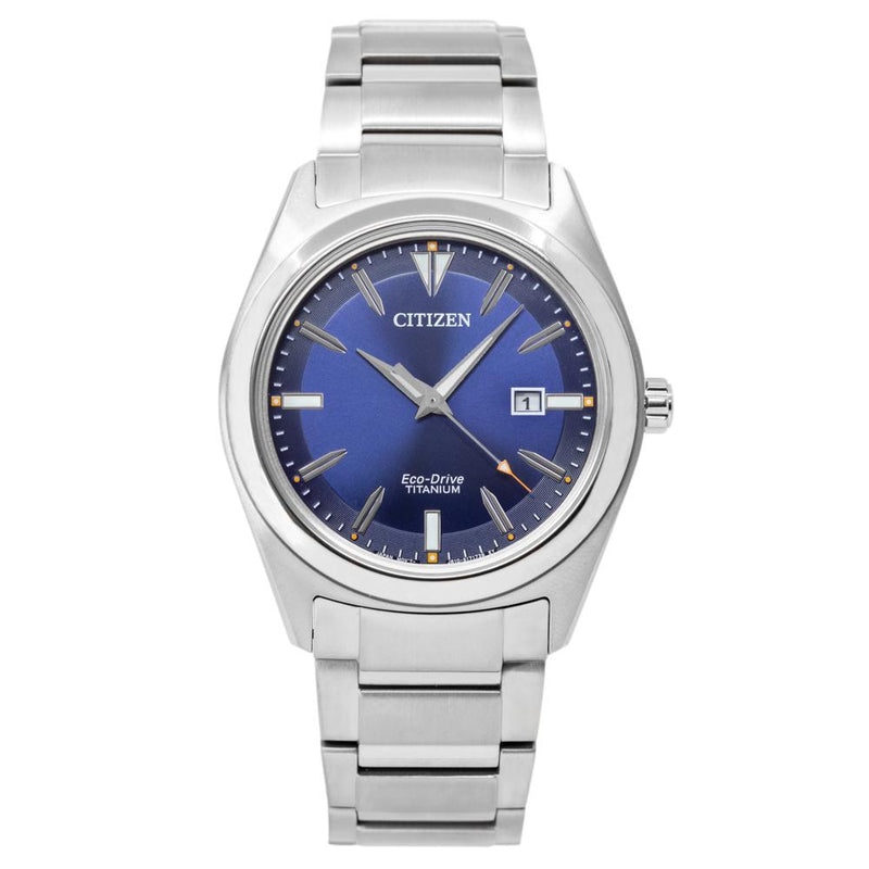 Citizen Men\'s AW1640-83L Super Watch Titanium Blue Dial