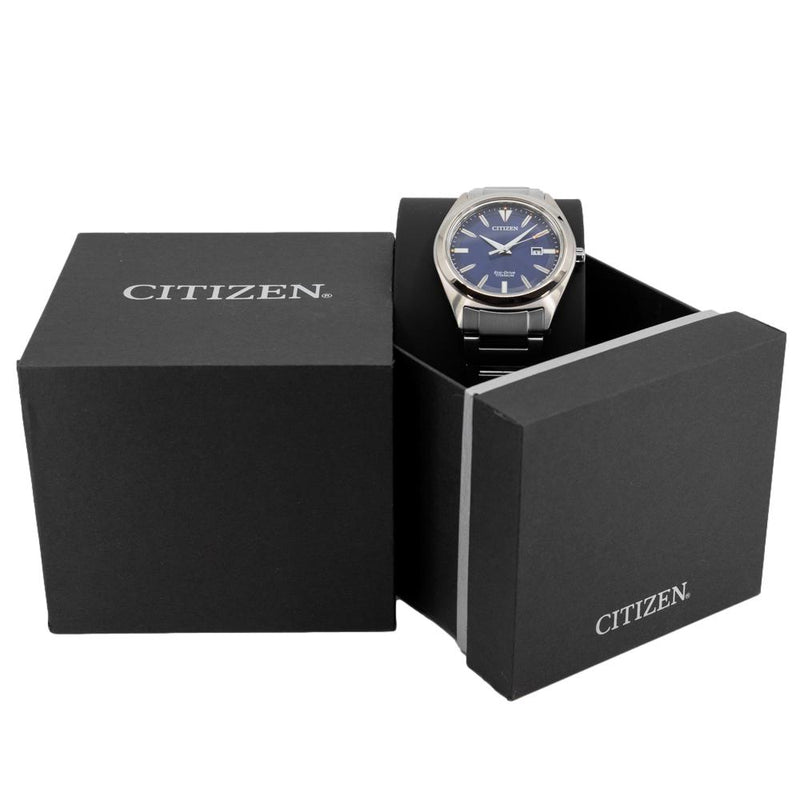 Citizen Men\'s Blue Super Titanium Dial AW1640-83L Watch
