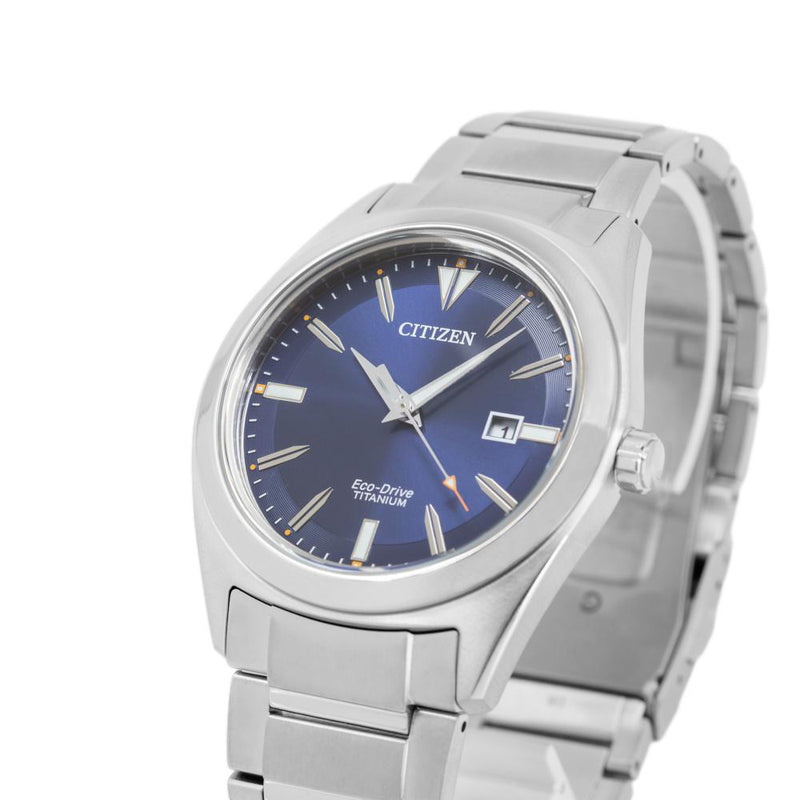 Blue Dial Watch Citizen Super Titanium AW1640-83L Men\'s