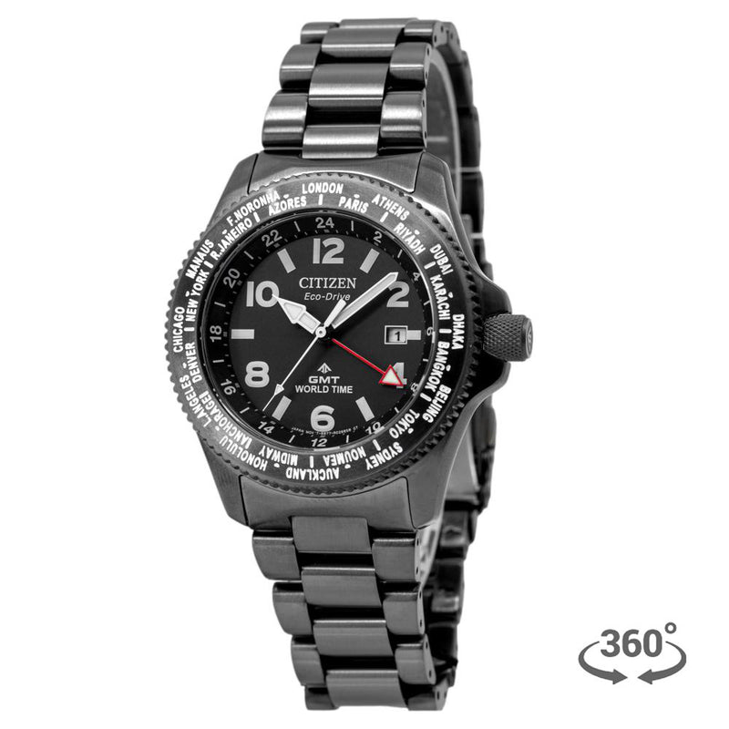 Citizen Men's BJ7107-83E Field GMT Eco-Drive Watch