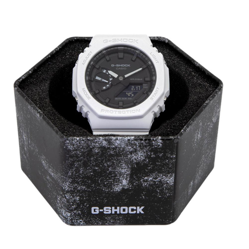 GA-2100-7AER White G-Shock Watch Casio