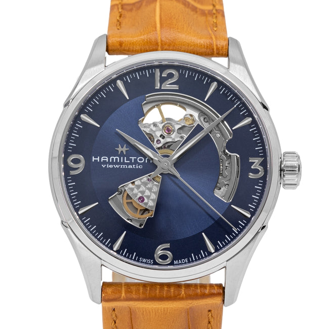 H32705541-Hamilton Men's H32705541 Jazzmaster Open Heart Auto