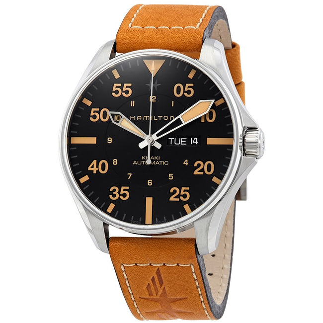 H64725531 -Hamilton Men's H64725531 Khaki Aviation Day Date Auto