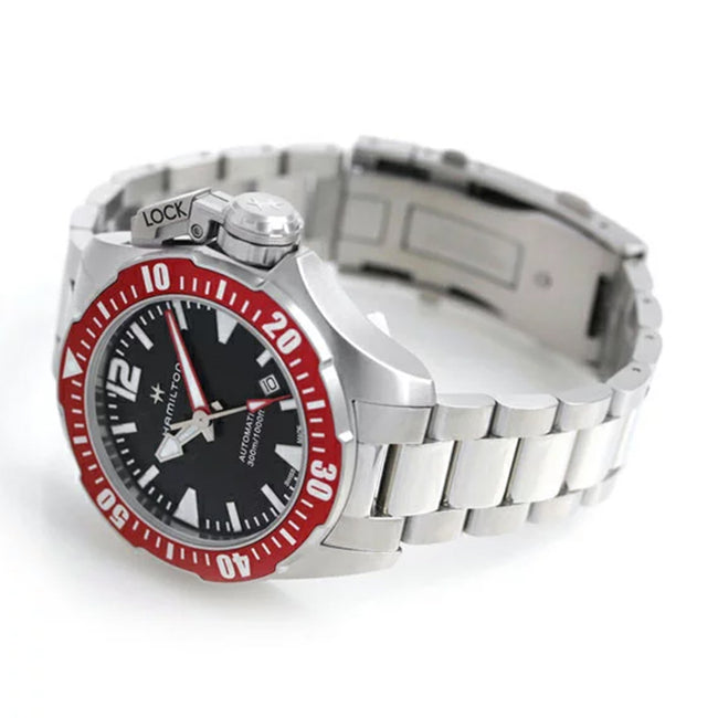 H77725135-Hamilton Men's H77725135 Khaki Navy Frogman Watch