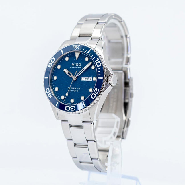 Mido M042.430.11.041.00 Ocean Star 200c Blue Dial Watch