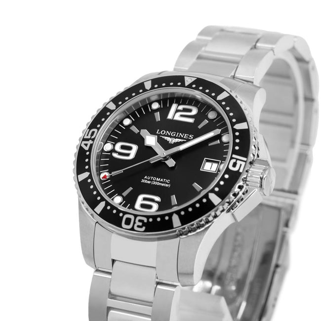 L37414566-Longines Men's L3.741.4.56.6 HydroConqest Black Dial  Watch