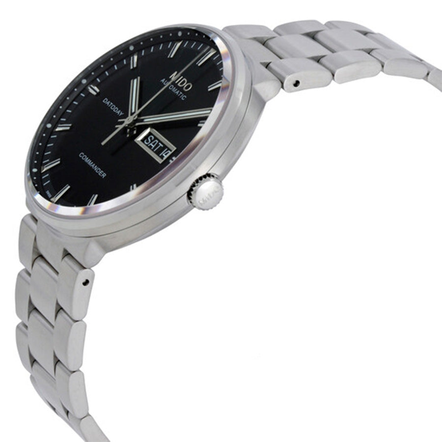 M0144301105180-Mido Men's M014.430.11.051.80 Commander II Black Dial Watch