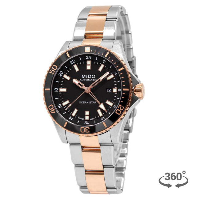 M0266292205100-Mido Men's M026.629.22.051.00 Ocean Star GMT Watch