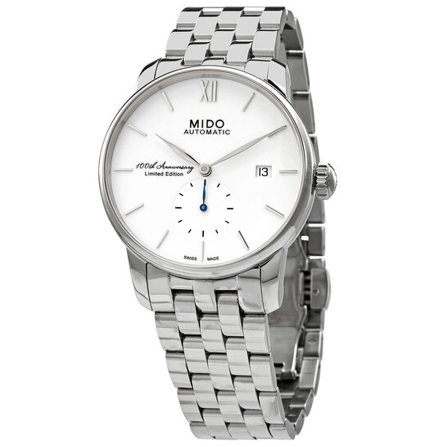 M86084261-Mido Men's M8608.4.26.1 Baroncelli White Dial Watch