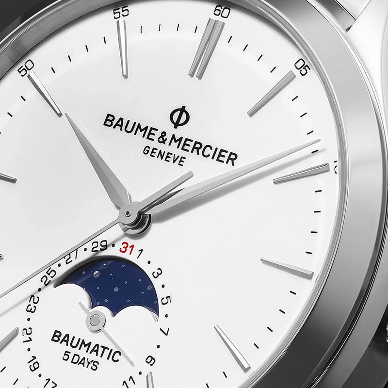BAUME & MERCIER Riviera Baumatic Automatic Moon-Phase 43mm Stainless Steel  Watch, Ref. No. 10682 for Men | MR PORTER