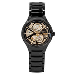 Rado Men s R27100162 Open Heart Black Skeleton Dial Watch