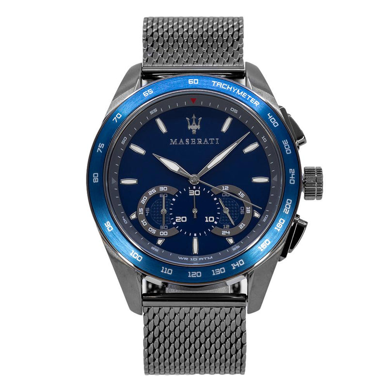 Maserati Men\'s R8873612009 Traguardo Blue Watch Chrono Dial