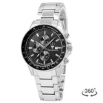 R8873640015-Maserati Men's R8873640015 SFIDA Black Dial Chrono Watch