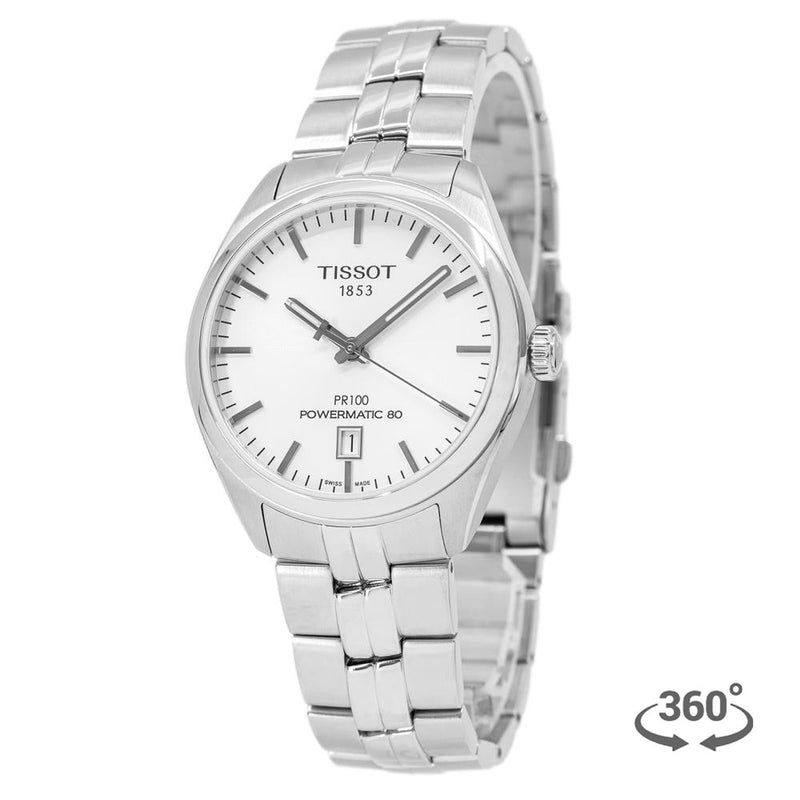 Tissot Men's T101407110310 T-Classic PR 100 White Dial Watch