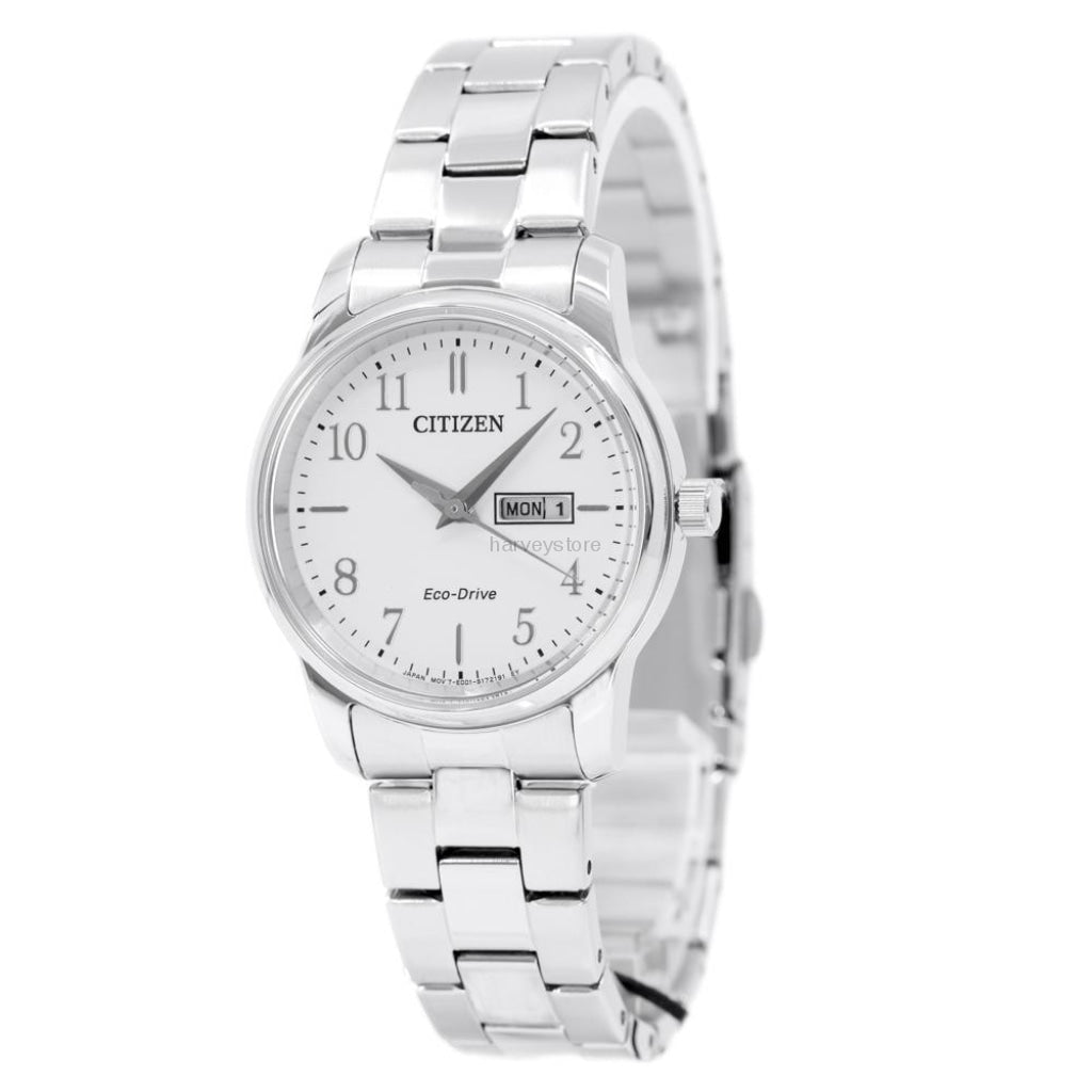 EW3260-84A-Citizen Ladies EW3260-84A Classic White Dial Watch